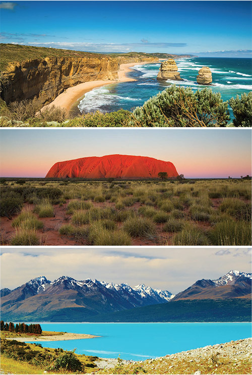 The best self-drive holidays in Australia and New Zealand.