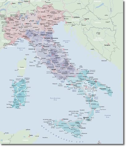 Map of Italy