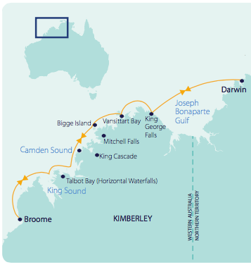 Kimberley Coast map