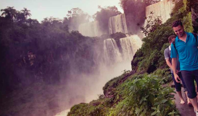 Waterfall in South America