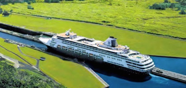 With Holland America Line in the Panama Canal