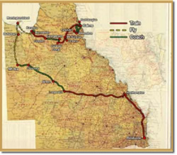 Queensland Tour Map