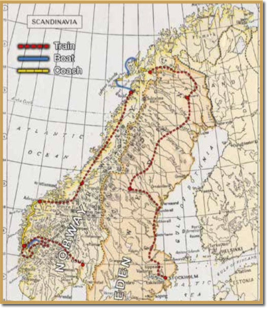 Scandinavia Tour Map