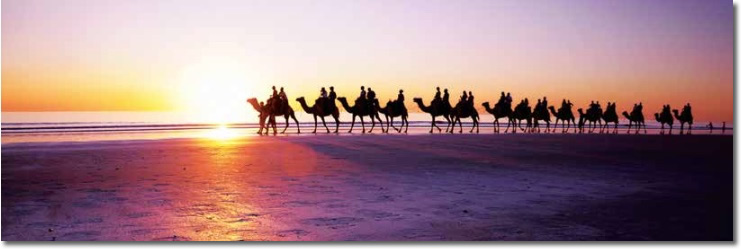 Camel ride at Broome