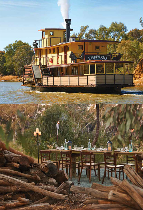 Cruise the legendary Murray River on an athentic paddlesteamer.